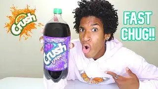 2 Liter Crush Grape Soda Chug CRUSHED Fast!