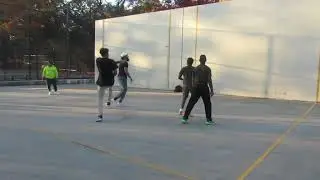 Hoover Park - Farhan & Patrick vs Brady & Syed - Doubles Game Filmed By Handball Social - 11.4.2025