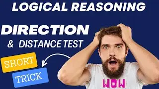Direction & Distance Reasoning Tricks |  Questions/ Problems/ Solutions | Classes in English