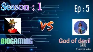 Room match no:5 // BioGaming vs god of devil // one tap challenge