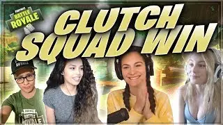 Solo Squad Clutch! w/ Valkyrae STPeach SpaceLyon AlexiaRaye | Fortnite Battle Royale