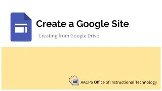 Create a Google Site