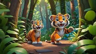 Two Tiny Tigers Roar Together | Counting Song for Kids | Nursery Rhymes and Baby Songs