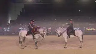 Fanfara a cavallo della Polizia di Stato al Gala d'Oro di FIERACAVALLI 2023