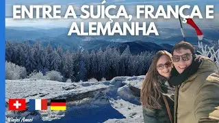 INVERNO NOS ALPES ENTRE A SUÍÇA, FRANÇA E ALEMANHA, 🇩🇪🇨🇭🇫🇷