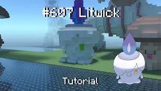 How to build a Pok&eacute;mon litwick statue in minecraft (Tutorial)