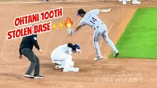 💯 Ohtani 大谷 翔平 Walk & 100th Steal 🙌🔥 6/1/24