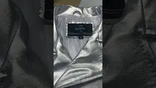 Mens Customized Silver Leather Jacket in Cowhide | Sheep | Deer #leatherjacket #leathercollection