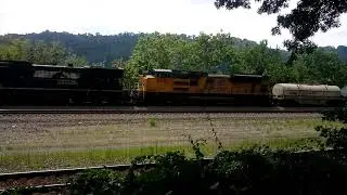 NS leading UP 9066 Going Eastbound to Pittsburgh