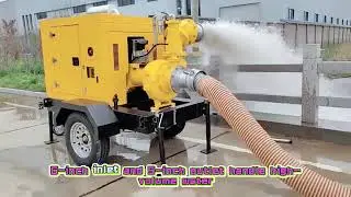 Solve Your Drainage Problems with the Dingbo Mobile Trailer Pump - High Volume & Reliable!