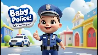 Baby Police Rhyme 🚓👶 | Funny Cartoon Song for Kids | Viral Nursery Rhymes
