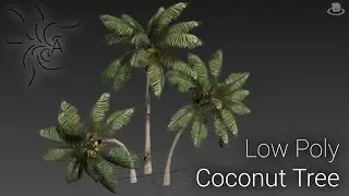 Low Poly Coconut Tree : Part 1 - Basic Modeling