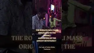 RORATE MASS Celebrated at our Lady of Fatima Shrine, Tambaram  #livestream #catholicchurch #fatima