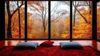 🌧️ Rainy Living Room Sounds | Cozy Autumn Forest &mdash; Fall Asleep Fast (3 Hours)