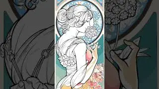 🌸Satisfying Color Filling Art Relaxing Painting Video #viral#shorts #coloring #love#art #drawing