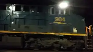 [CSX]904 ES44AH-ES44AH-ES44AH Leads U401-11 DKPX Duke Power Plant Coal Train Headed NB in Fay NC