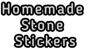 Homemade stone stickers no hot glue no glitter