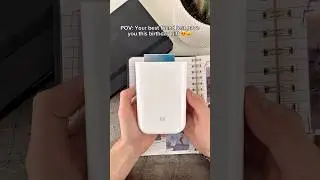 Best birthday gift 😍 #printer #sticker #couple