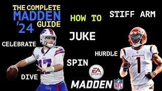 MADDEN 24 HOW TO: CELEBRATE/TAUNT, JUKE, STIFF ARM, SPIN, DIVE, HURDLE, TRUCK STICK!