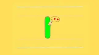 Learn Lowercase letter tracing r | ABCD kindergarten kids