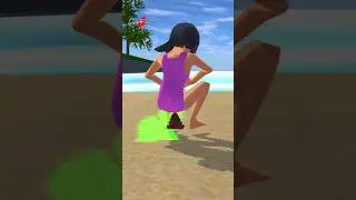 Nosy Mio poop bother Brother Yuta, Yuta revenge 🤣🌊 #sakuraschoolsimulator #sakura