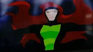 Jean Grey says it's her turn to Captain Hook and Mr. Smee