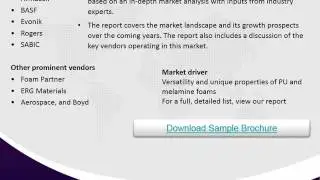 Global Aerospace Foam Market Share,Size,Forecast & Trends 2020