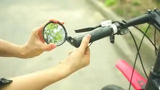 Universal Bicycle Rearview Mirror Acrylic Convex or Flat Lens Rear V