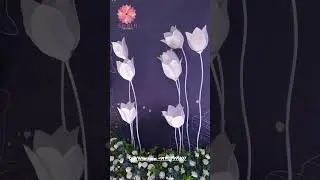 💙 Beautiful Blue & White Floral Theme 🌼 | Shrih Festival Decor Magic! #EventDecor #Shrih