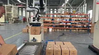 Mobile palletizing robot