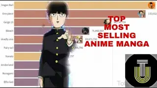Top most selling anime manga  bar chart race lebron markiplier dragon ball super fairy tail best man