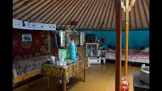 La yourte, centre de vie des nomades mongols