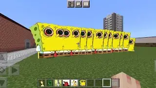 Bootleg SpongeBob Nextbot Added in Minecraft PE | #minecraftpeaddons