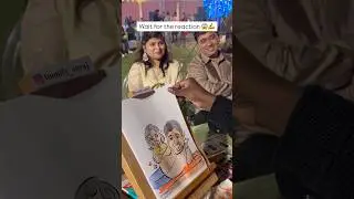 Live Caricature Reactions 😱 | Best Event Entertainment Ever ✍️🔥