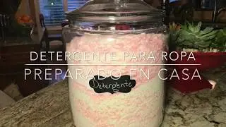 Detergente Para Ropa Casero