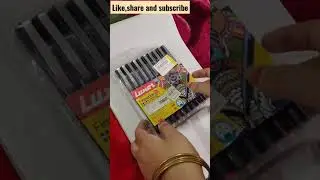 Luxor finewriter 05 pen | set of 10 pens | multi coloured ink #shorts #youtubeshorts #luxor #pen
