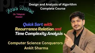 L-10 Quick Sort - Divide & Conquer || Design & Analysis of Algorithm || GATE || UGC NET