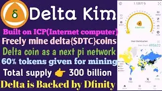 Delta kim free crypto mining app|free delta coins|#icp #delta #deltakim #internetcomputer #itlg #itl