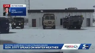'Check on your neighbor': Gov. Kevin Stitt gives update on road conditions, power outages amid Ok...