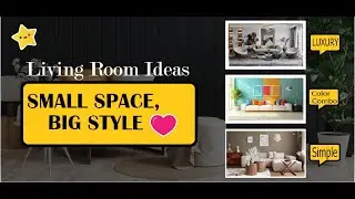 How to Make a Small Living Room Look Luxurious || Tips & Trikes