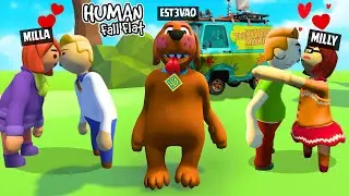 VIRAMOS OS PERSONAGENS de SCOOBY-DOO MASSINHAS de MODELAR no HUMAN FALL FLAT