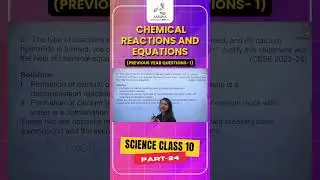 Chemical Reactions and Equations | PYQs | Most Important Questions | Part-24 | Class 10 | AASOKA
