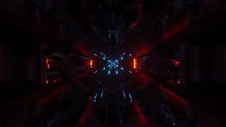 tunnel corridor hangar  non-copyright video | outer space | galaxy