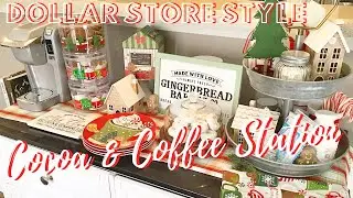 DOLLAR STORE STYLE Christmas Coffee & Cocoa STATION | GINGERBREAD THEME
