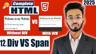div and span tag | HTML Tutorial for Beginners | HTML Full Course