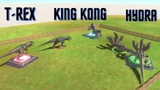T-Rex Hydra King Kong Animal revolt  battle simulator spawner  ARBS  fight tournament competition