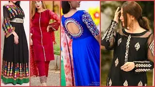 Beautiful Simple Mirror Work Dress Designs Ideas Collection 2020/Mirror Work Neck Design For Kurti