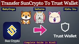 How To Transfer BabyDoge, Saitama, Kishu Inu To Trust Wallet From SunCrypto Exchange हिंदी में जाने