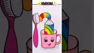 Easy drawing #howtodraw #drawing #art #shortsvideo #shorts #toothpaste #toothbrush #shortvideo