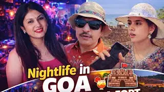Nightlife in Goa 🌃 | Chapora Fort Sunset View 🏰 | Full Masti Goa Trip Vlog